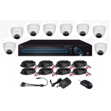 1080P 8Channel Dome AHD CCTV camera Kit